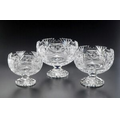 Hand Made 30% Lead Irish Crystal Bowl Award w/ Scalloped Top (8")